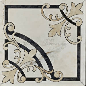 Керамогранит Imola Ceramica Onyx Италия Слоновая кость,Чёрный Декор BCTILES0013298 Ros. Onyx 1 49*49