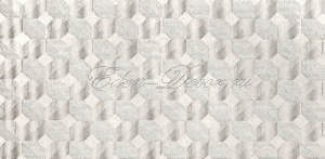 Керамогранит Cisa Cemento Moderno Италия Белый Декор BCTILES0000331 0156117 CEMENTO MODERNO 3d bianco-gr.chiaro 25x50