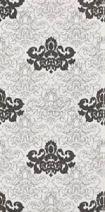 Плитка Piemme Valentino Elite Италия Серый Декор BCTILES0003664 MRV155 BIANCO/NERO DAMASCO 30x60.2