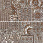 Керамогранит Serenissima Cir Riabita il Cotto Италия Коричневый Декор BCTILES0013113 RIABITA INSERTO PATTERN S/4 Beige 40x40