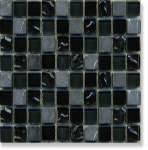 Мозаика Bars Crystal Stone collection Китай Чёрный Настенная BCTILES0008006 HT 500-1 1,5х1,5х0,8