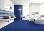 Плитка Ibero Groove Испания Морская волна Декор BCTILES0007776 Groove Decor Eternal Royal Blue 25*75
