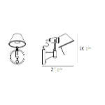 Настенный светильник Artemide A044050 Стальной