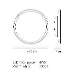 Настенный/Потолочный светильник Artemide 1699010A Белый