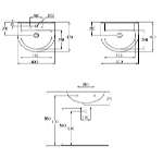 Раковина Ideal Standard Ecco W424001 (60 см)