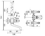 Смеситель Cezares First FIRST-VD-01-Bi для ванны с душем