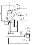 Смеситель Fima Carlo Frattini Bell F3361BR для раковины