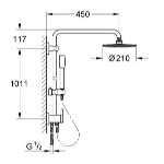 Душевая стойка Grohe Rainshower 27058000