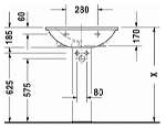 Пьедестал для раковины Duravit Darling New 0858240000