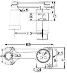 Смеситель Kludi Bozz 38243 скрытая часть