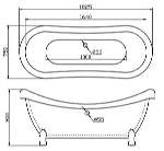 Акриловая ванна BelBagno BB05 Китай / Италия BATH000104