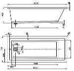 Акриловая ванна Vagnerplast Cavallo 170 см Чехия BATH000610