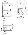 Бачок для унитаза Laufen Form 2767.0.000.278.1 Швейцария ALAVAT000044