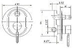 Термостат Migliore Fortis ML.FRT-5278 Cr для душа Италия MIXER003343