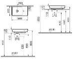 Раковина VitrA T4 4458B003-0041 50 см Турция SHELL000402 4458B003-0041