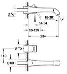 Смеситель Grohe Grandera 19930000 для раковины Германия MIXER001112