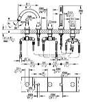 Смеситель Grohe Grandera 19919000 на борт ванны Германия MIXER001107