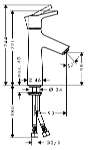 Смеситель Hansgrohe Talis S 72021000 для раковины Германия MIXER001194