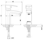 Смеситель Timo Lotta-Thermo 2601F для раковины Финляндия MIXER002796