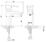 Смеситель Timo Lotta-Thermo 2601F для раковины Финляндия MIXER002796