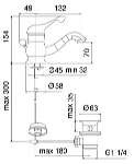 Смеситель Treemme Piccadilly 3M2110.BS.C для раковины Италия MIXER002978