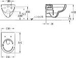Унитаз подвесной Keramag Renova Nr.1 203050 безободковый Германия LAVAT000355