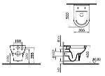 Унитаз подвесной VitrA Zentrum 5785B003-0075 Турция LAVAT000415